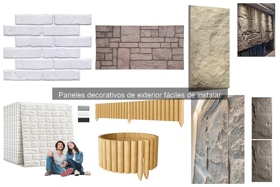 Comparativa de paneles decorativos de exterior por material
