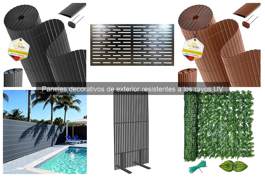 Comparativa de paneles decorativos de exterior resistentes a UV