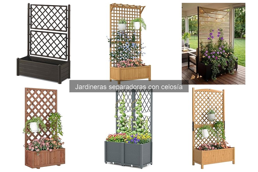 Comparativa de precios de jardineras separadoras con celosía