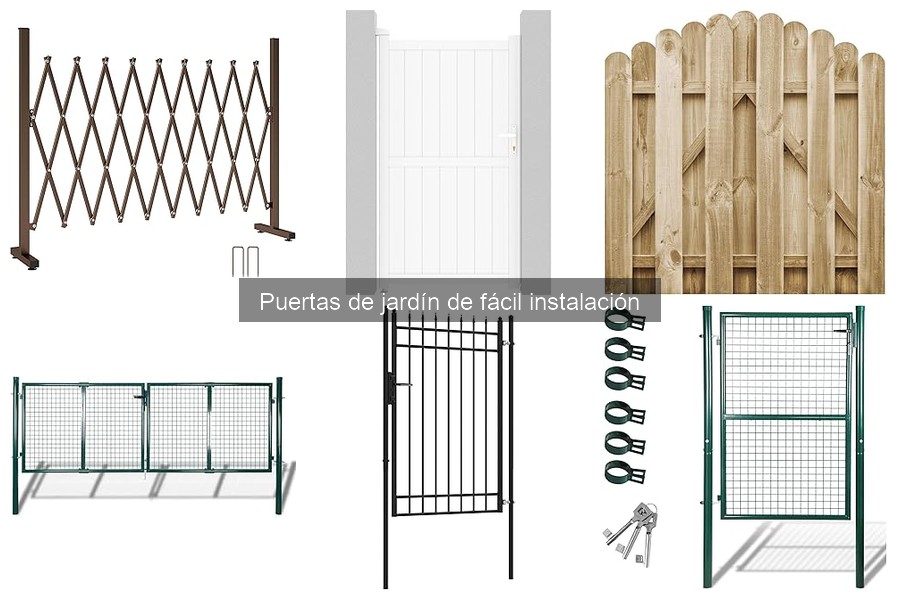 Comparativa de precios de puertas de jardín fáciles de instalar