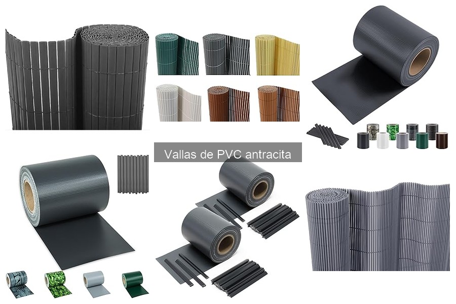 Comparativa de precios de vallas de PVC antracita