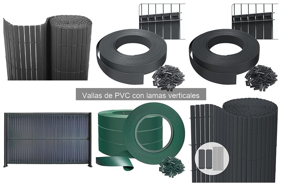 Comparativa de precios de vallas de PVC con lamas verticales