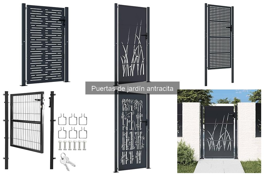 Comparativa de Puertas de Jardín Antracita y Otros Colores
