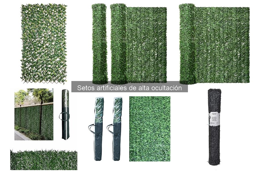 Comparativa de Setos Artificiales de Alta Ocultación