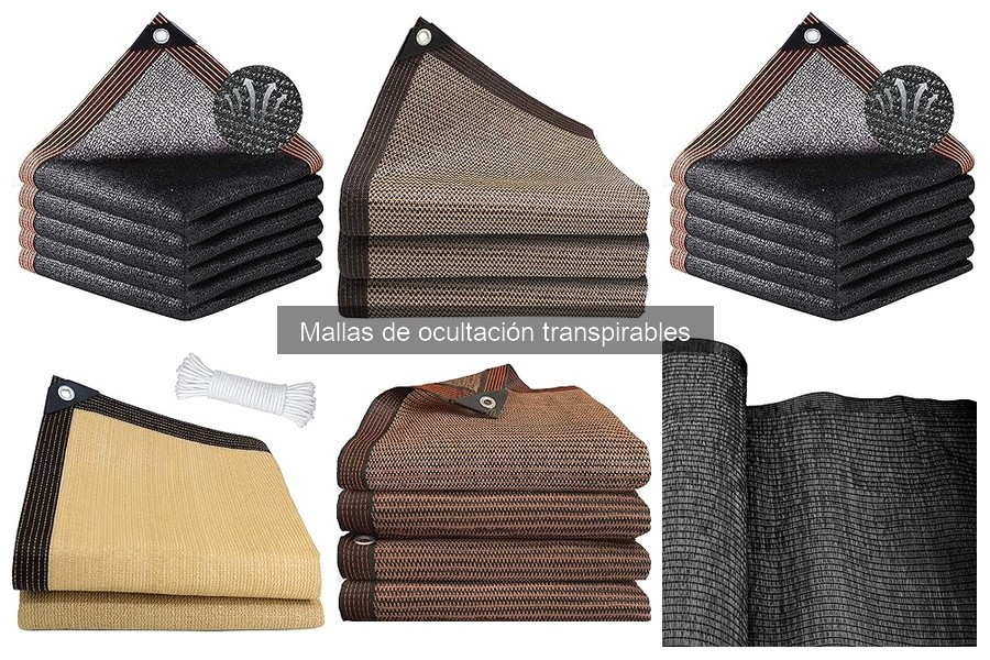Comparativa Mallas de Ocultación Transpirables vs No Transpirables