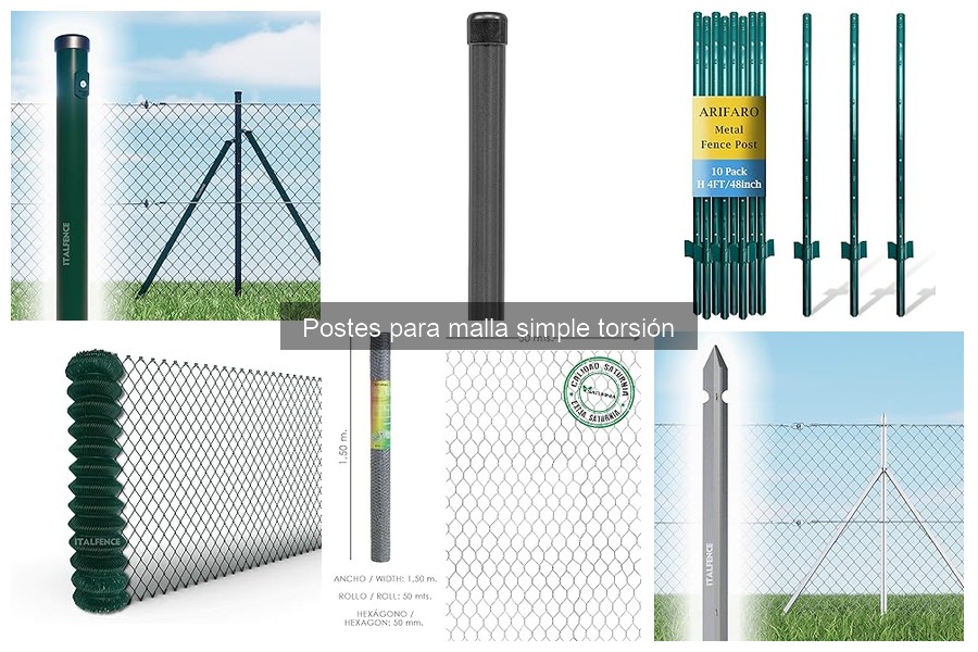 Comparativa: Postes de Acero vs PVC para Malla Simple Torsión