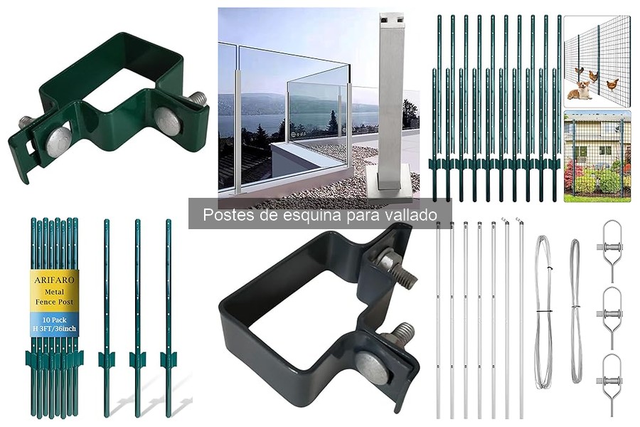 Comparativa: postes de esquina de madera vs. metal