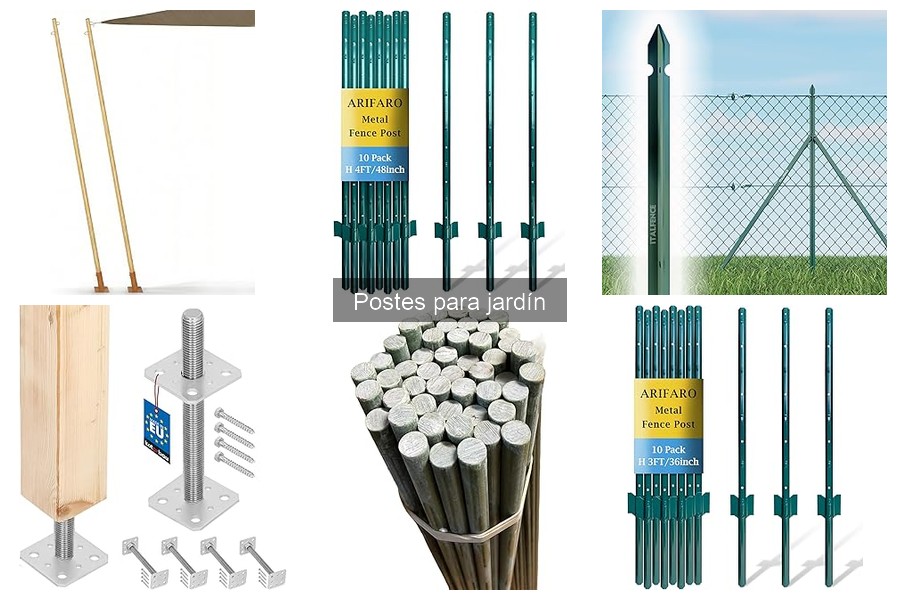 Comparativa: Postes de Madera vs. Metal para Jardín