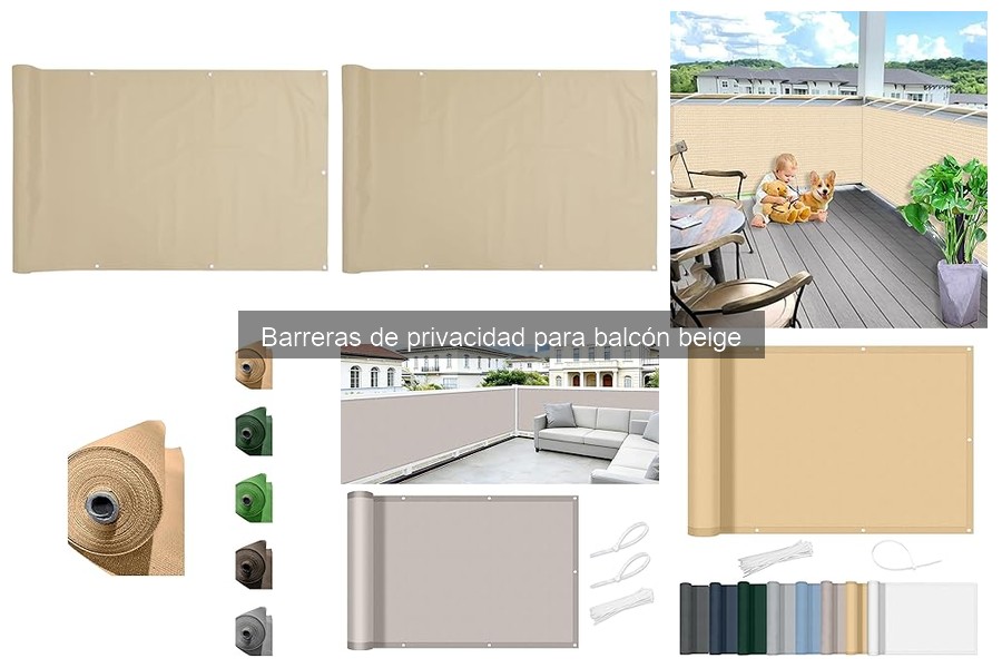 Costos de Barreras de Privacidad para Balcón Beige