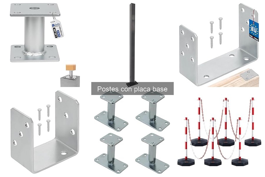 ¿Cuánto cuestan los postes con placa base? Precios y marcas