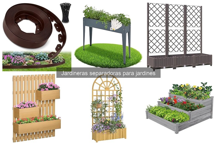 Decorar Jardines: Ideas Creativas con Jardineras Separadoras