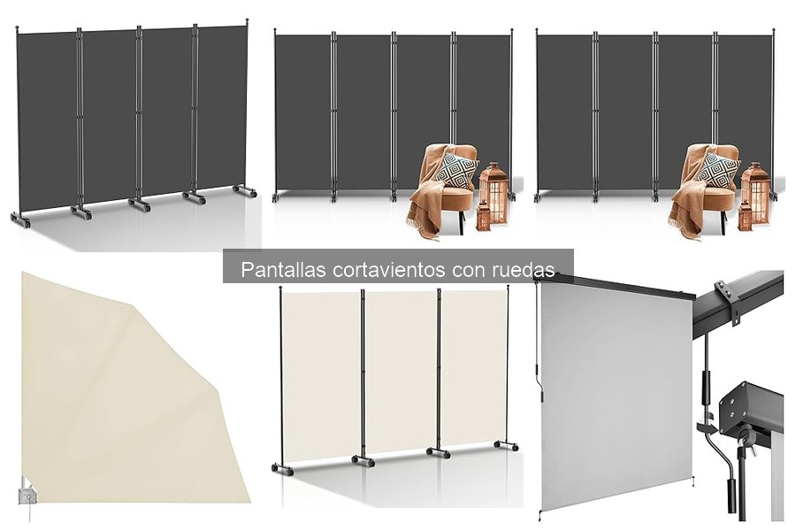 Descubre las pantallas cortavientos con ruedas para exteriores