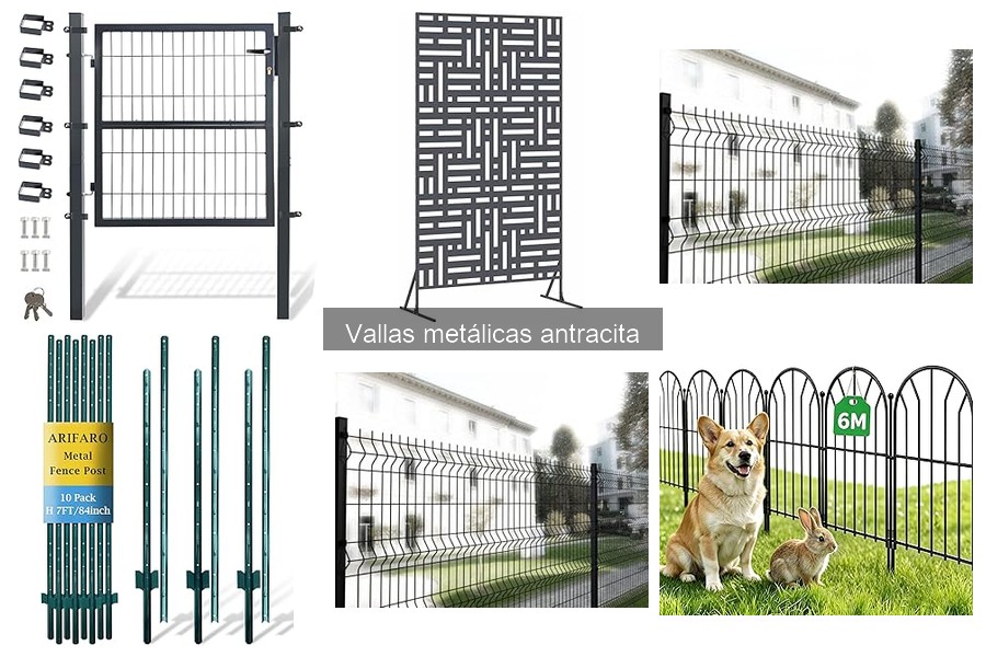 ** Descubre qué son las vallas metálicas antracita y sus características