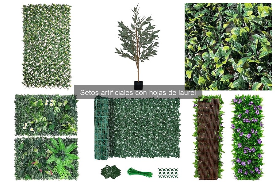 Descubre qué son los setos artificiales con hojas de laurel