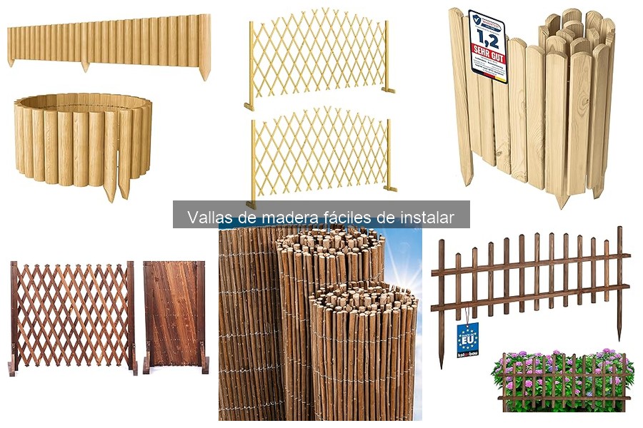Diseños y estilos de vallas de madera fáciles de instalar