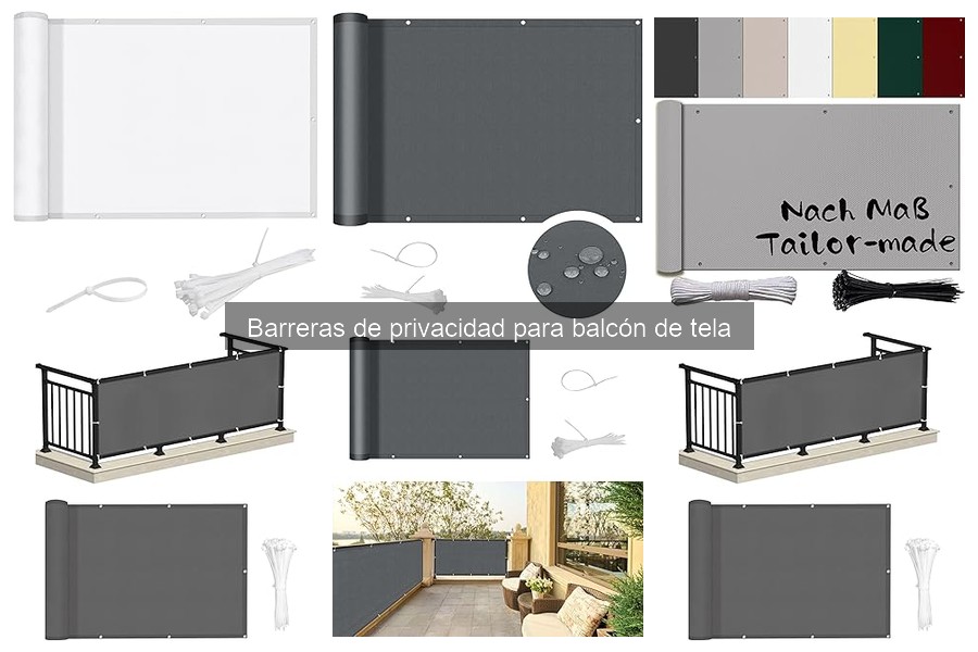 Dónde comprar barreras de privacidad de tela para balcón