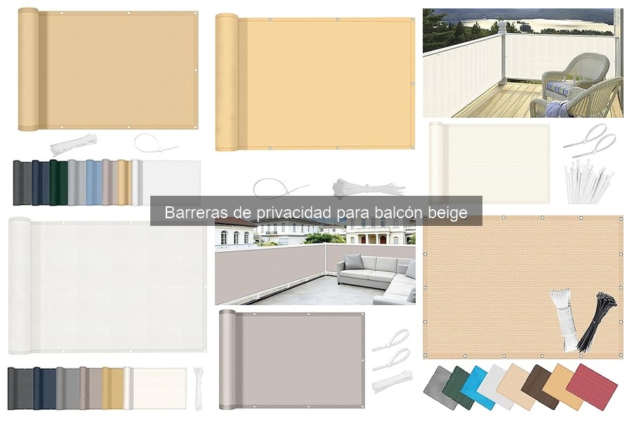 Dónde comprar barreras de privacidad para balcón beige