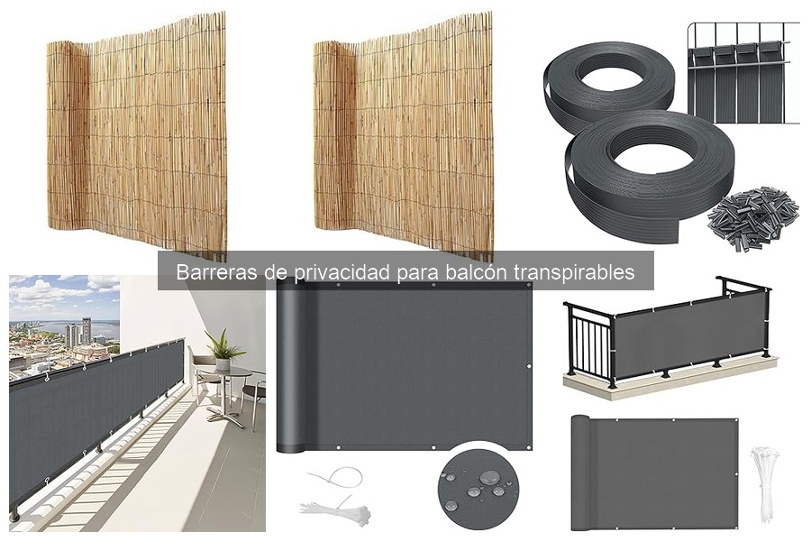Dónde comprar barreras de privacidad para balcón transpirables
