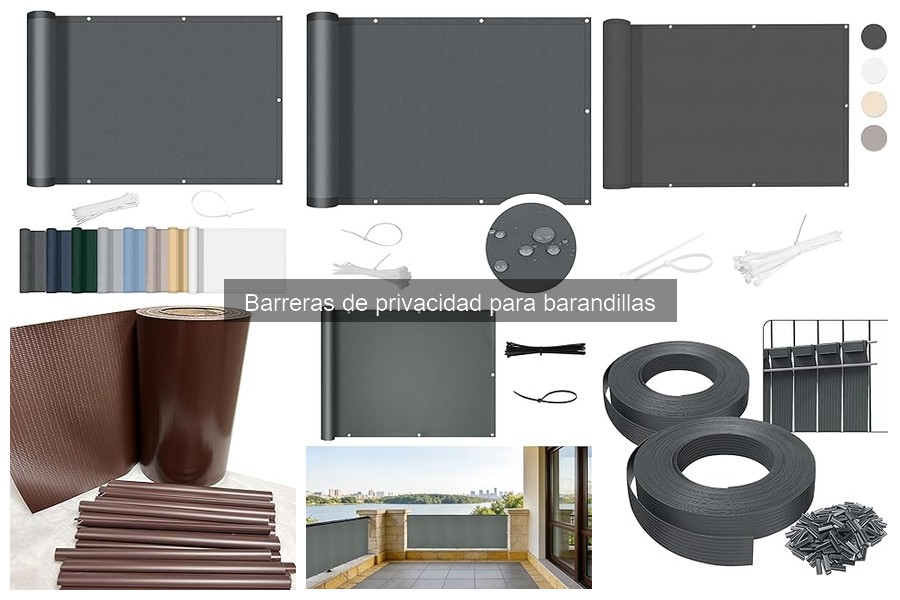 Dónde comprar barreras de privacidad para barandillas