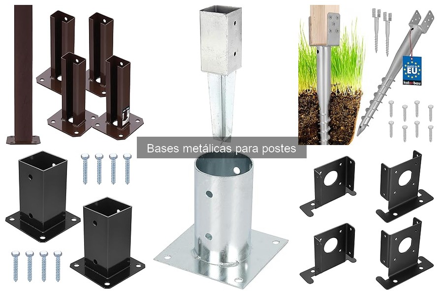 Dónde comprar bases metálicas para postes al mejor precio