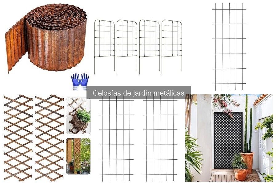 Dónde comprar celosías de jardín metálicas online