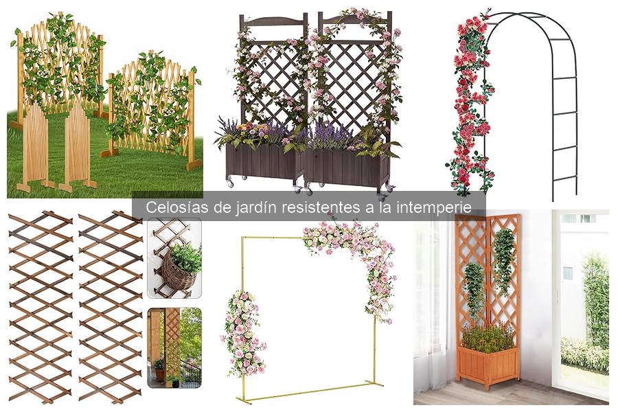 Dónde comprar celosías de jardín resistentes a la intemperie
