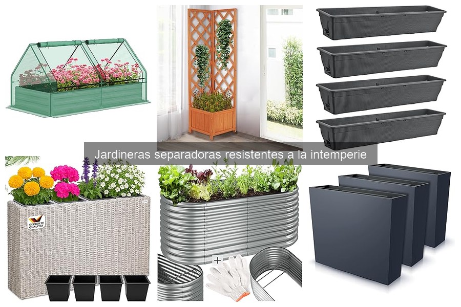 Dónde comprar jardineras separadoras resistentes a la intemperie