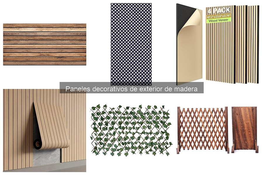 Dónde comprar paneles decorativos de exterior de madera baratos
