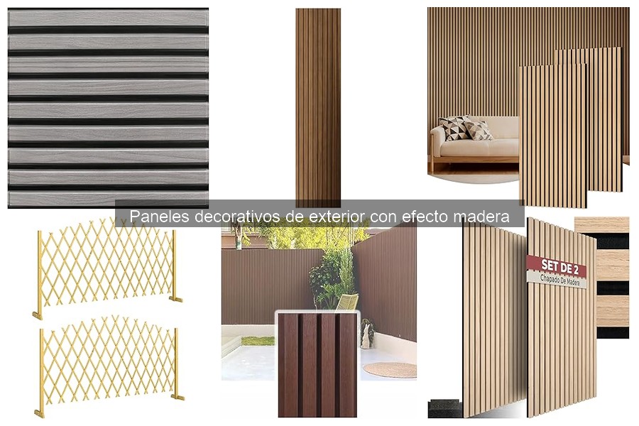 Dónde comprar paneles decorativos de exterior efecto madera