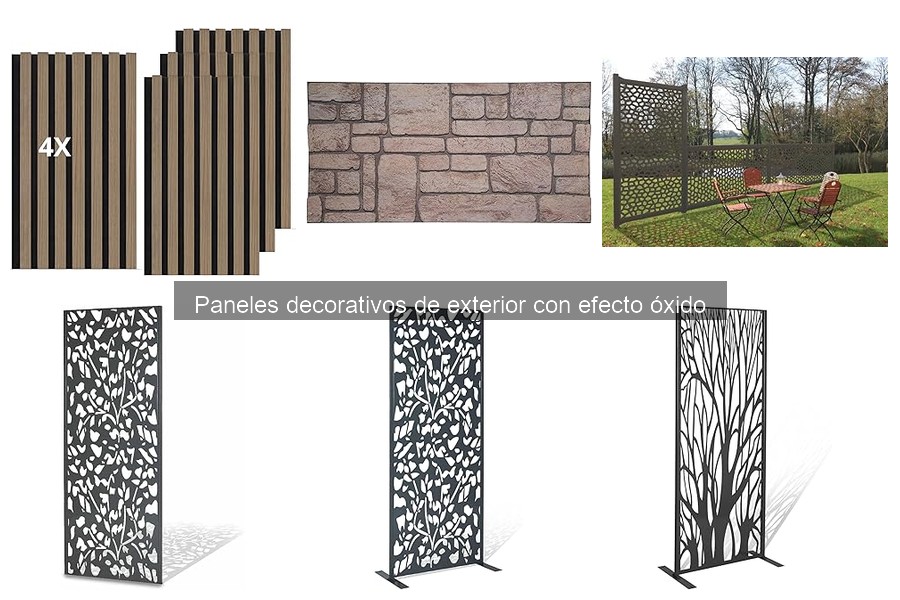 Dónde comprar paneles decorativos de exterior efecto óxido