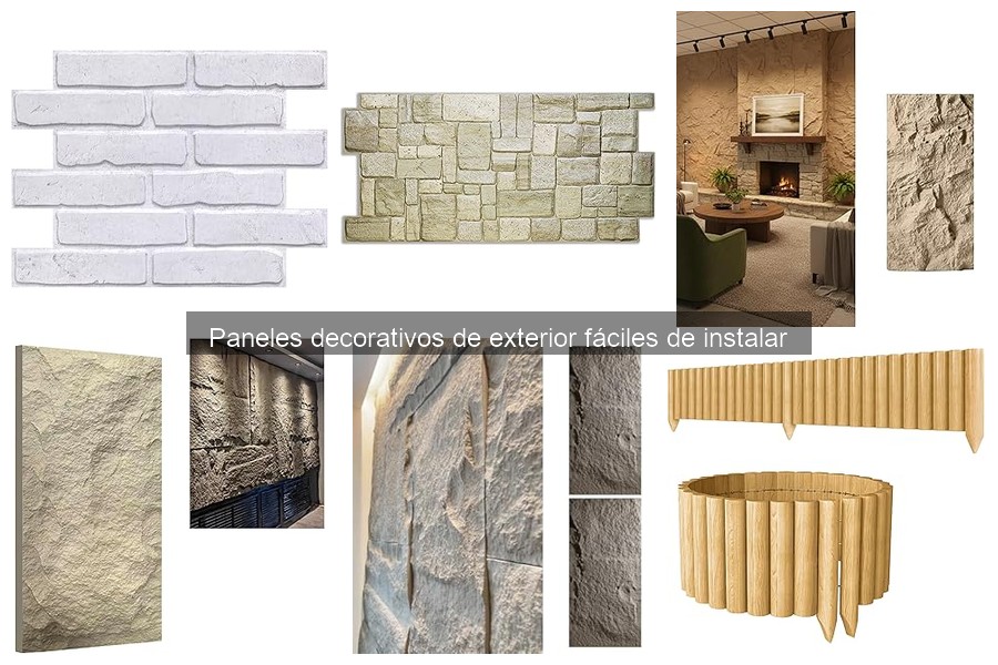 Dónde comprar paneles decorativos de exterior fácil instalación