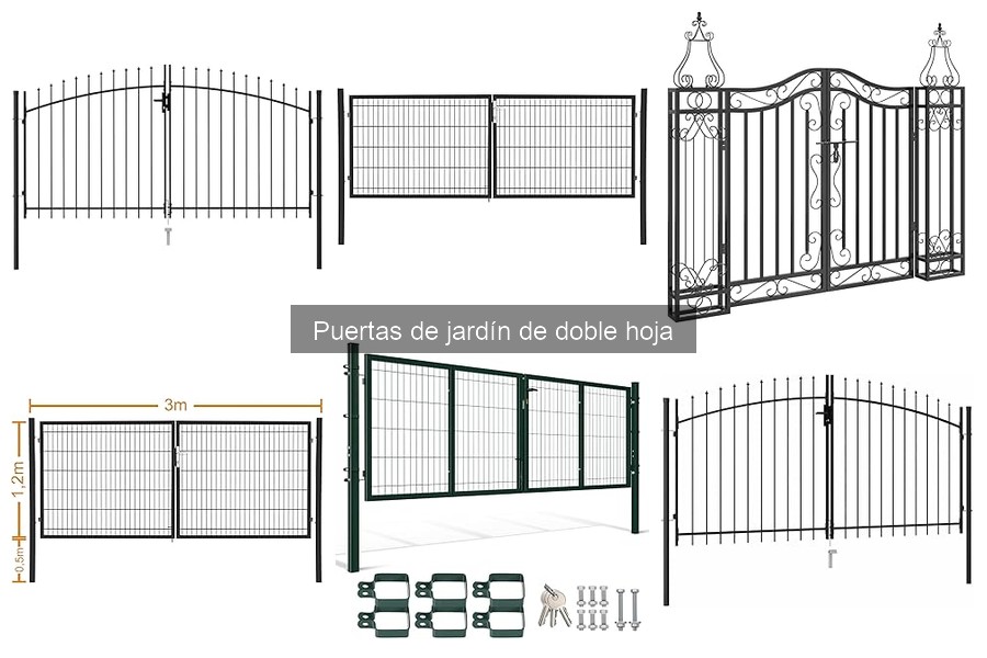 Dónde comprar puertas de jardín de doble hoja: Mejores opciones