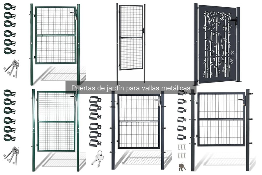Dónde comprar puertas de jardín para vallas metálicas