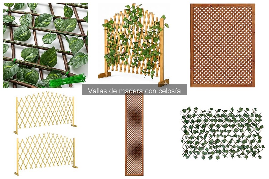 Dónde comprar vallas de madera con celosía en 2023