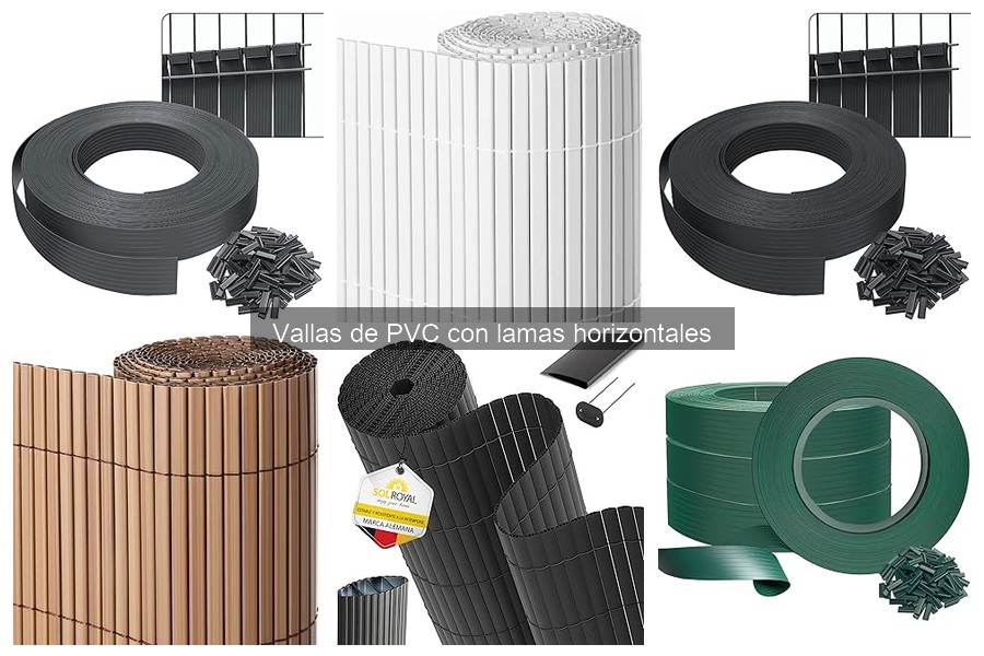 Dónde comprar vallas de PVC con lamas horizontales