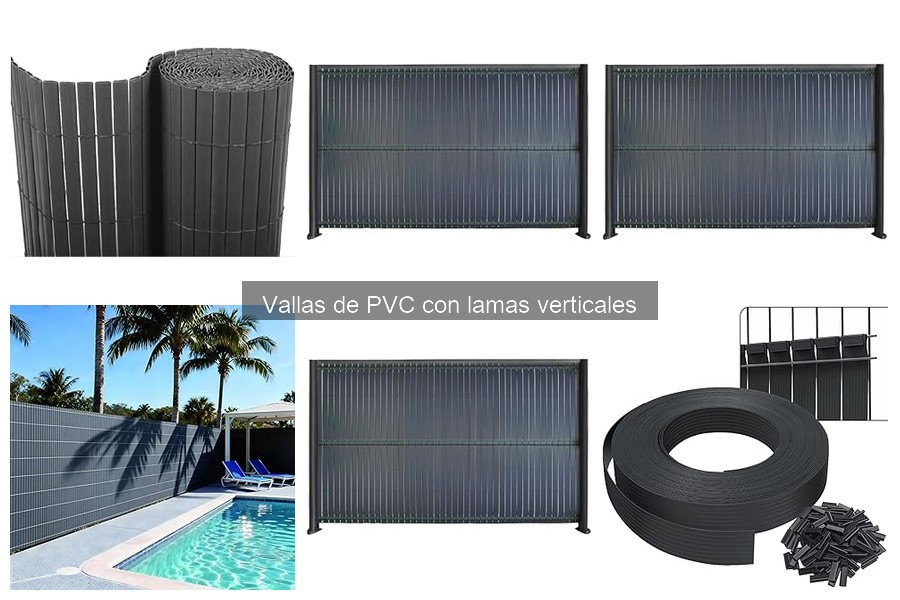 Dónde comprar vallas de PVC con lamas verticales al mejor precio
