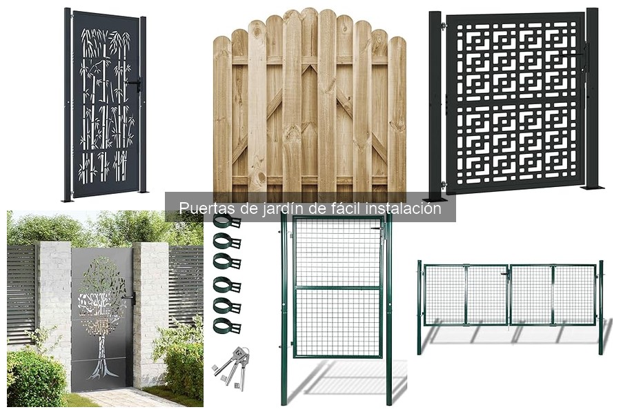 Durabilidad de las puertas de jardín de fácil instalación