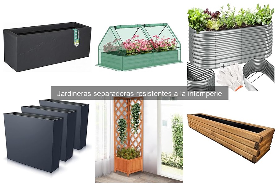 Elige la Mejor Jardinera Separadora Resistente a la Intemperie