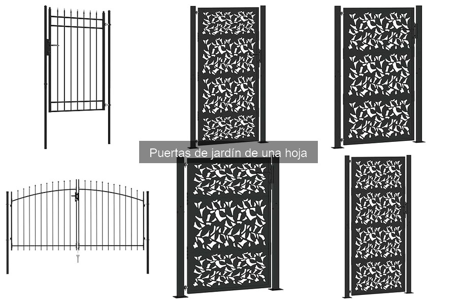 Errores comunes al comprar puertas de jardín de una hoja