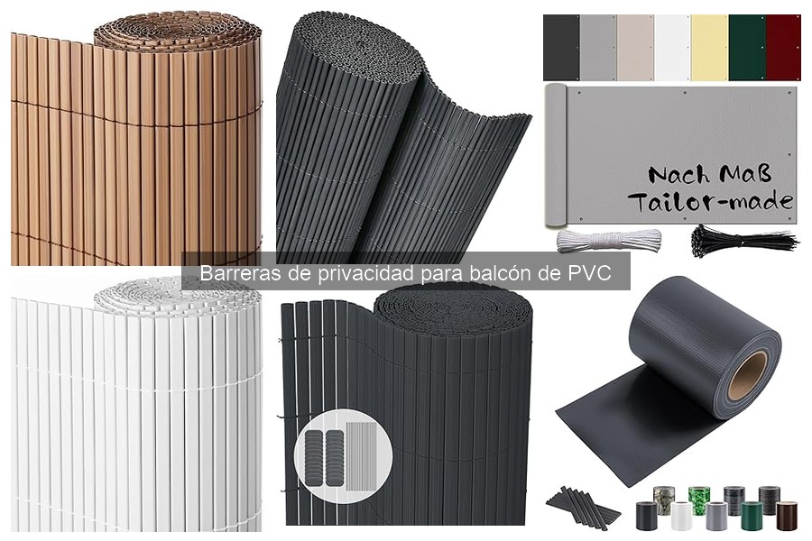 Estilos de barreras de privacidad para balcón de PVC