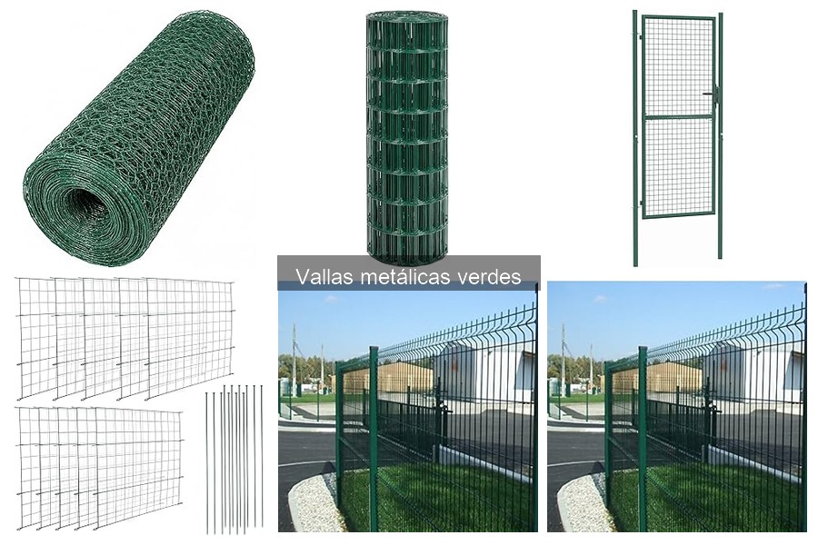 Estilos de Vallas Metálicas Verdes para Exteriores
