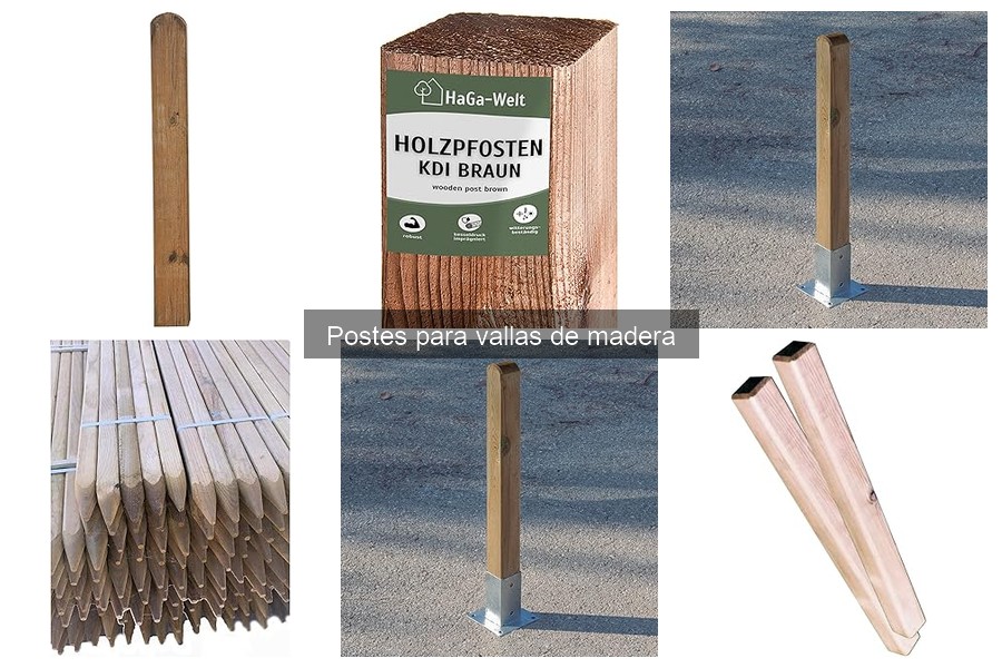 Estilos de vallas que combinan con postes de madera
