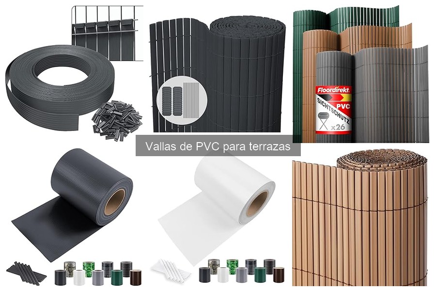 Estilos decorativos de vallas de PVC para terrazas