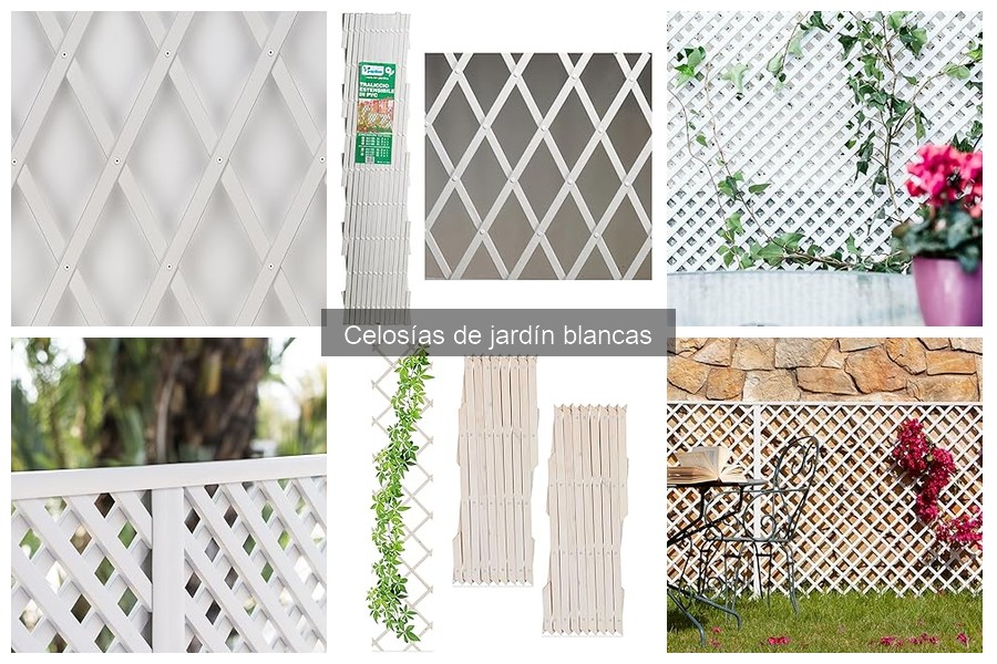 Estilos decorativos ideales con celosías de jardín blancas