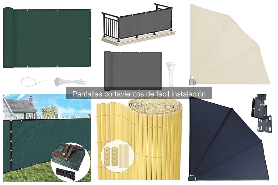 Estilos y Diseños de Pantallas Cortavientos de Fácil Instalación