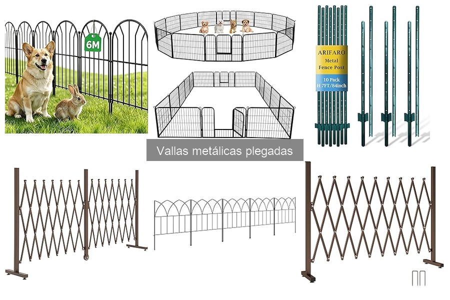 Estilos y Diseños de Vallas Metálicas Plegadas para tu Jardín