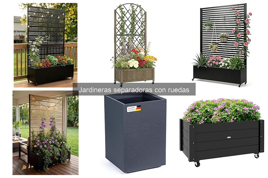 Guía de compra de jardineras separadoras con ruedas
