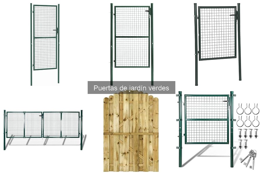 Guía de compra: Puertas de jardín verdes ideales