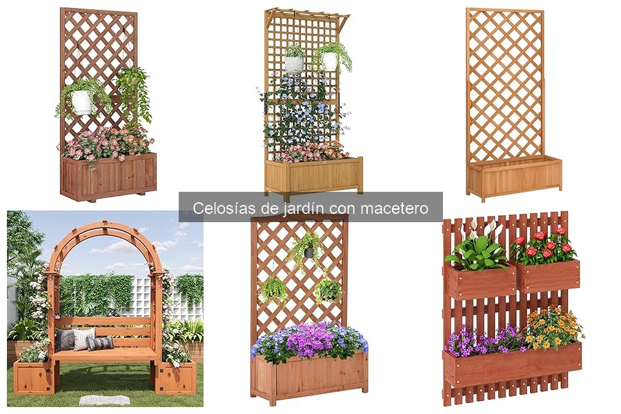 Guía de instalación de celosías de jardín con macetero