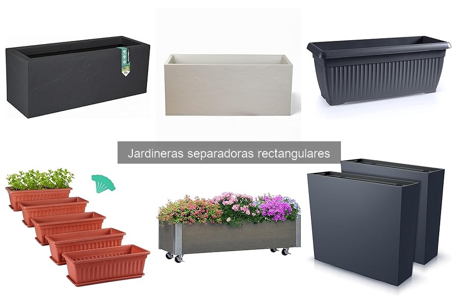 Guía de instalación de jardineras separadoras rectangulares